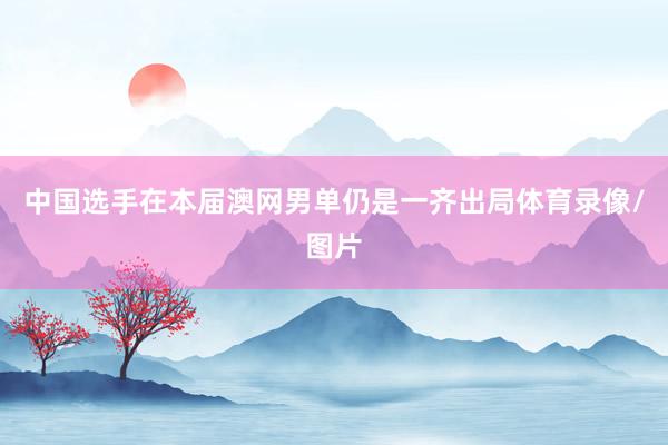 中国选手在本届澳网男单仍是一齐出局体育录像/图片