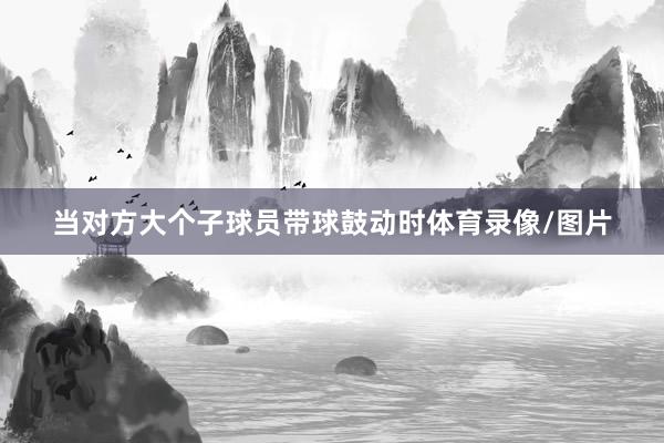 当对方大个子球员带球鼓动时体育录像/图片