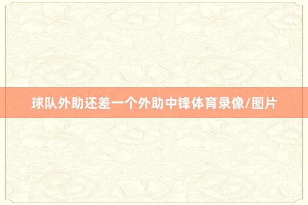 球队外助还差一个外助中锋体育录像/图片