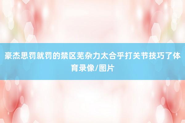 豪杰思罚就罚的禁区芜杂力太合乎打关节技巧了体育录像/图片