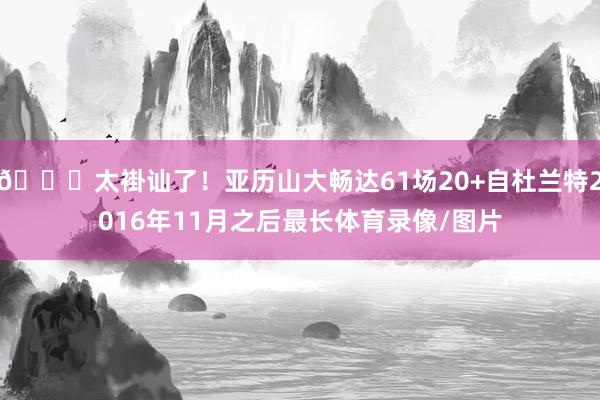 👏太褂讪了!亚历山大畅达61场20+自杜兰特2016年11月之后最长体育录像/图片