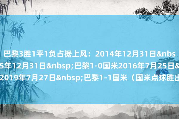 巴黎3胜1平1负占据上风: 2014年12月31日 巴黎1-0国米 2015年12月31日 巴黎1-0国米 2016年7月25日 巴黎3-1国米 2019年7月27日 巴黎1-1国米(国米点球胜出) 2023年8月1日 国米1-0巴黎体育赛事直播