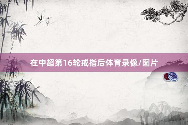 在中超第16轮戒指后体育录像/图片
