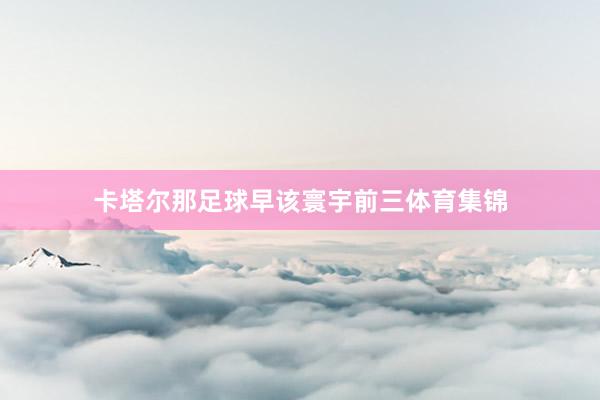 卡塔尔那足球早该寰宇前三体育集锦