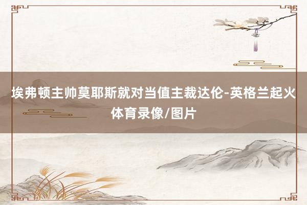 埃弗顿主帅莫耶斯就对当值主裁达伦-英格兰起火体育录像/图片
