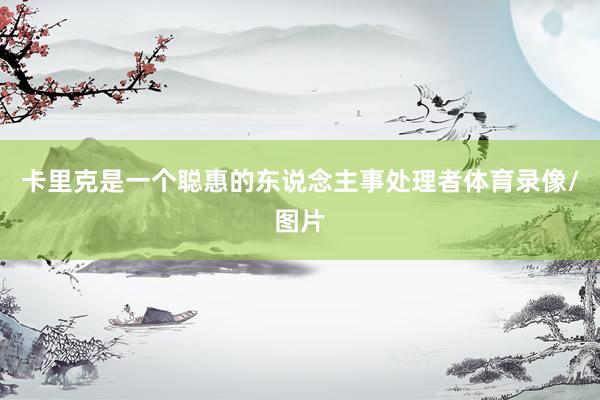 卡里克是一个聪惠的东说念主事处理者体育录像/图片