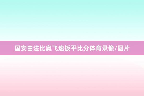 国安由法比奥飞速扳平比分体育录像/图片